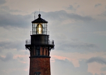 DSC 269347  Currituck Light From The Beach : NC, Corolla, Tone Mapped, Sunrise/Sunset
