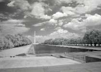 DSCN4050  Reflecting Pool & Washington Monument #1 : Infrared, Wash DC, 3-Stars